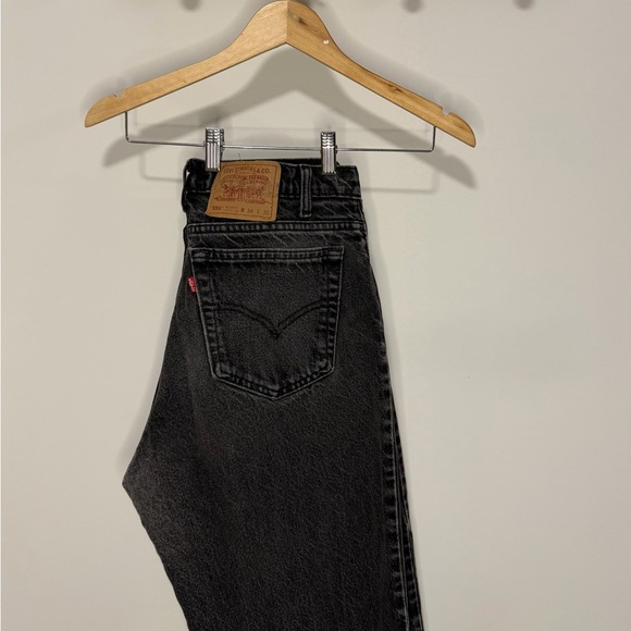 Vintage Levi’s 505 Black Denim Jeans – Men’s 34x30 Classic Straight Leg - Picture 2 of 8